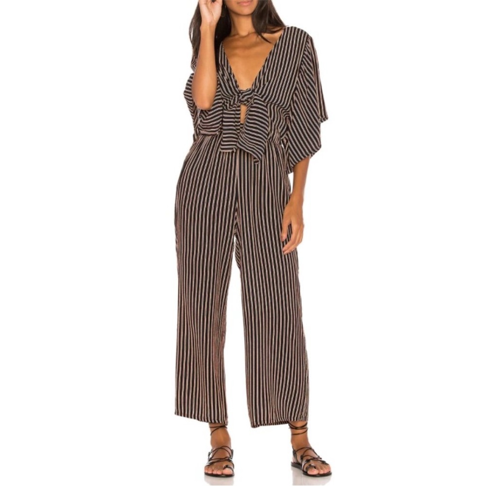FAITHFULL THE BRAND Tilos Striped Jumpsuit